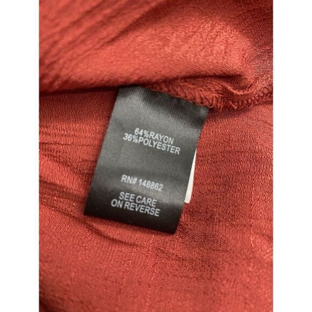 Torrid‎ Womens 3X Lindsay Drop Shoulder Button Up Burnt Orange - Picture 10 of 10